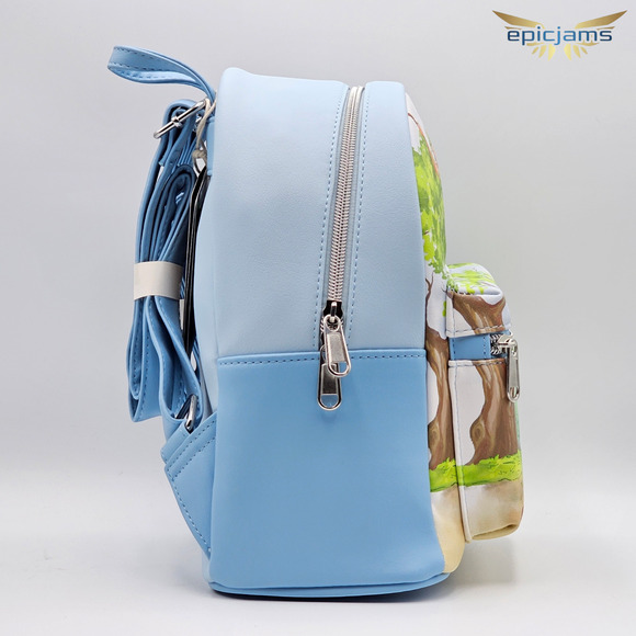 Loungefly Disney Robin Hood Flying Blue Mini Backpack New - Picture 4 of 5